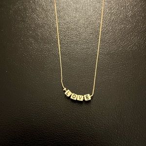 L.O.V.E. Banana Republic Necklace 14" NEW